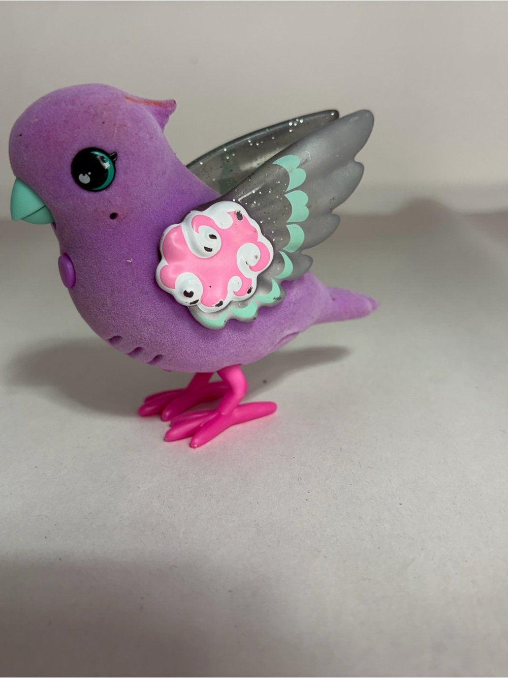 Polly Pearl Little Live Pets Bird Purple Light Up Sounds WORKS